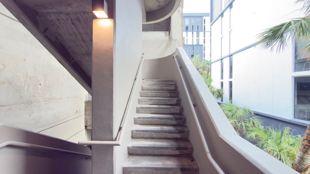 VOX Miami painted stair and railing